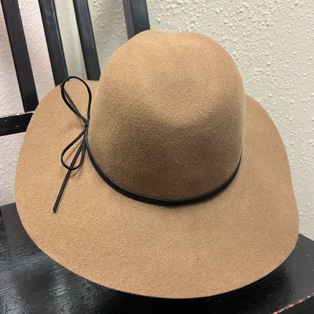 *NEW* ARITZIA Alxiliary Tobacco Western Wool Fedora Hat Size M/L